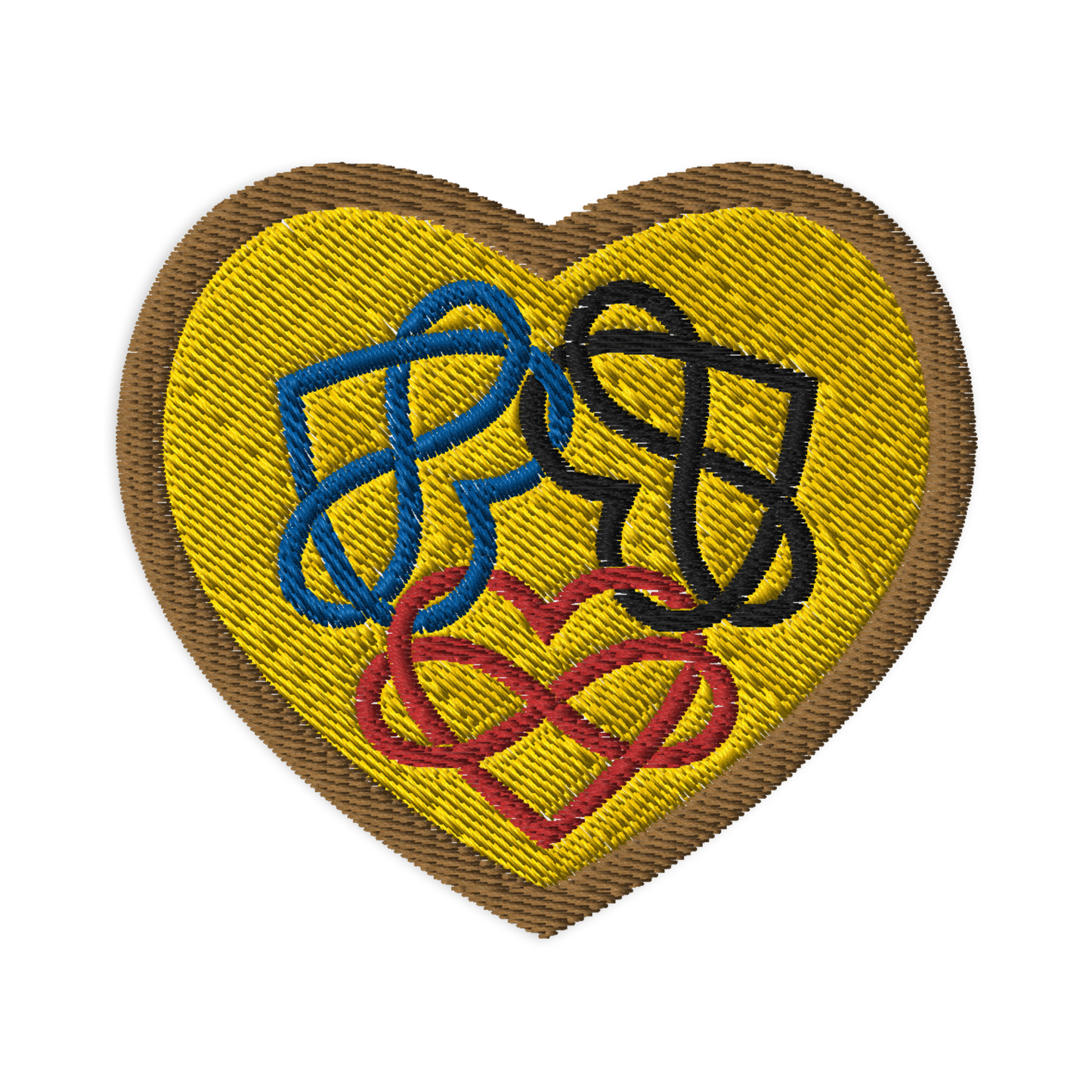 Poly Infinity Hearts Interlocked Patch