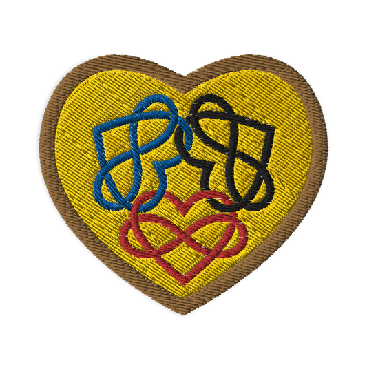 Poly Infinity Hearts Interlocked Patch