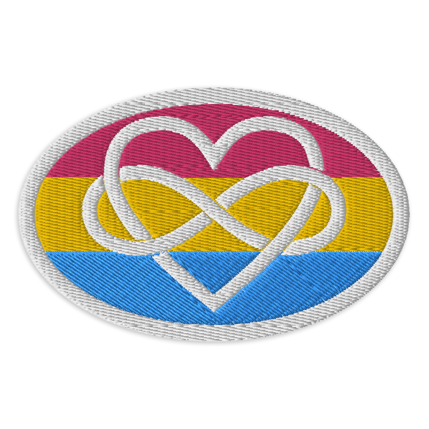 Polyamory Infinity Heart Pan Pride Embroidered Patch