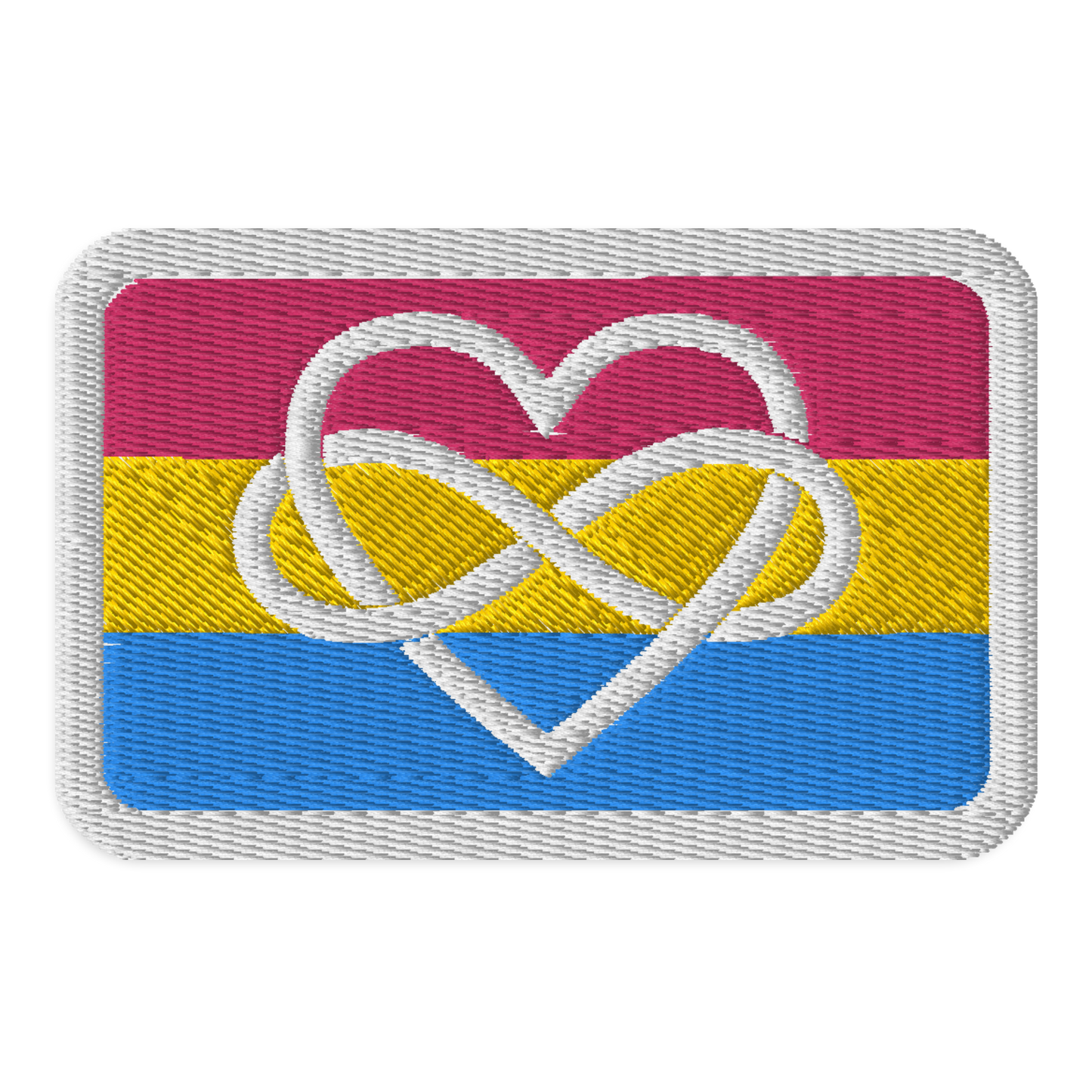 Polyamory Infinity Heart Pan Pride Embroidered Patch