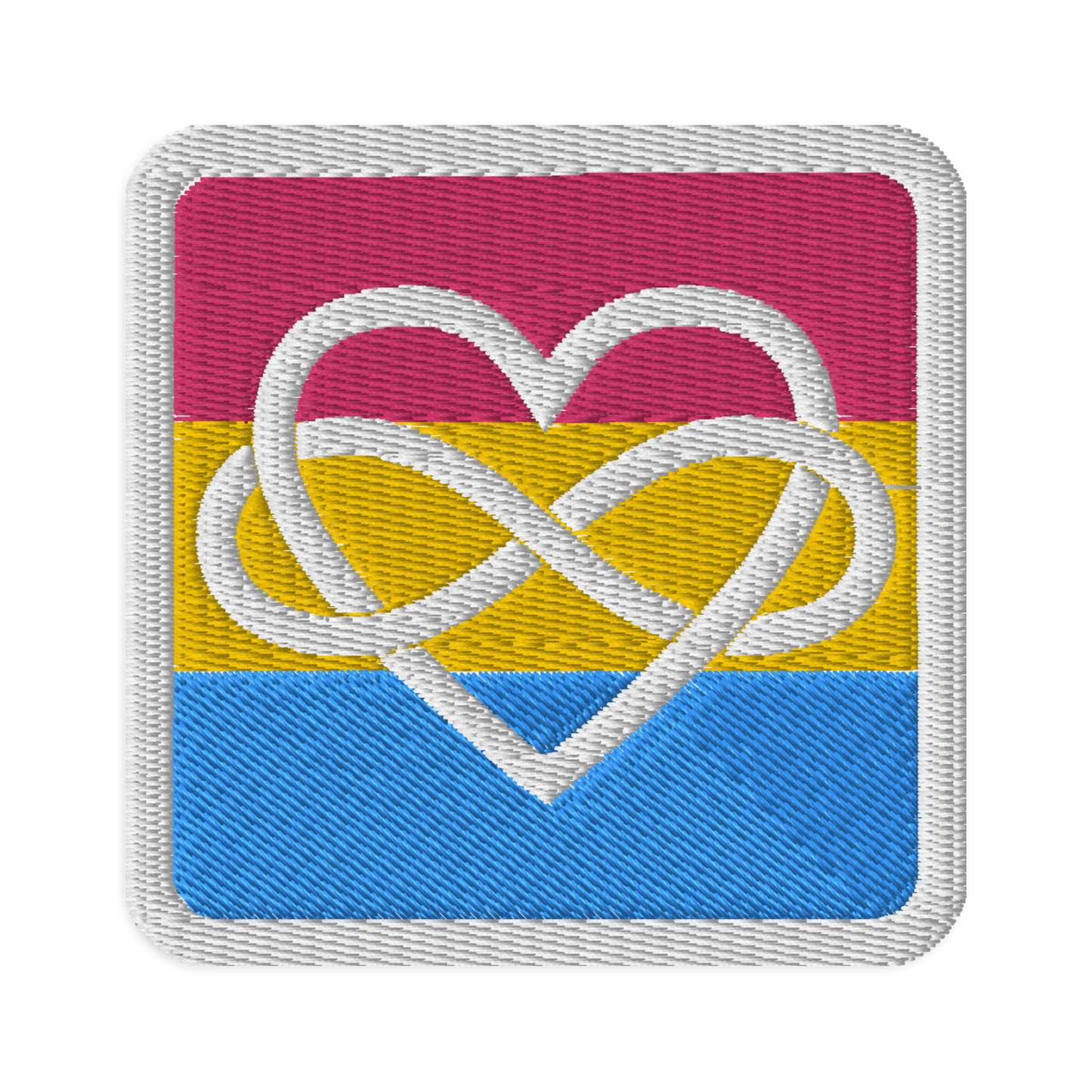 Polyamory Infinity Heart Pan Pride Embroidered Patch