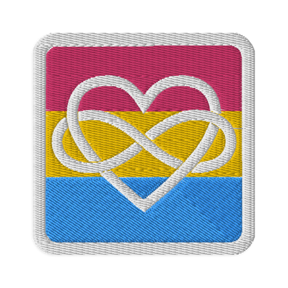 Polyamory Infinity Heart Pan Pride Embroidered Patch