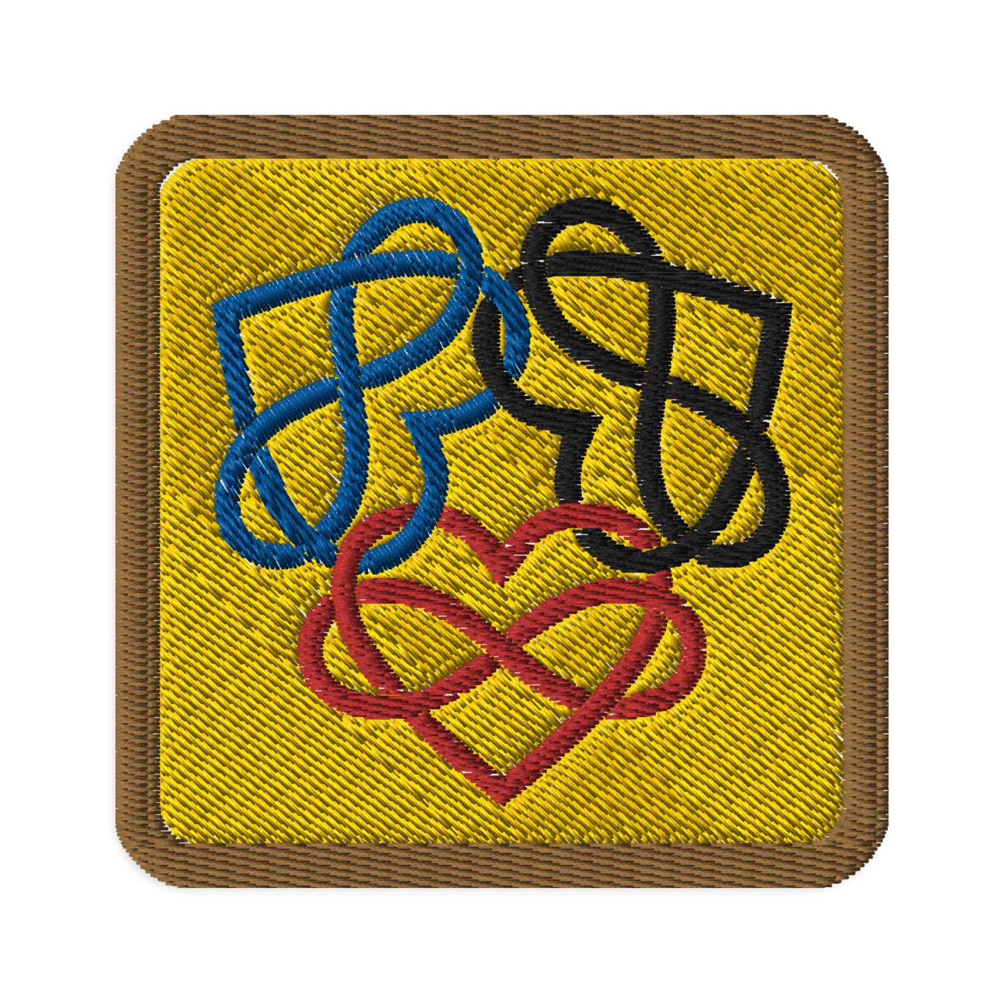 Poly Infinity Hearts Interlocked Patch