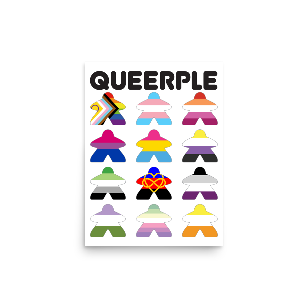 Queerple Art Print - Flags (Ace Variant)