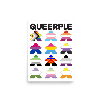 Queerple Art Print - Flags (Ace Variant)