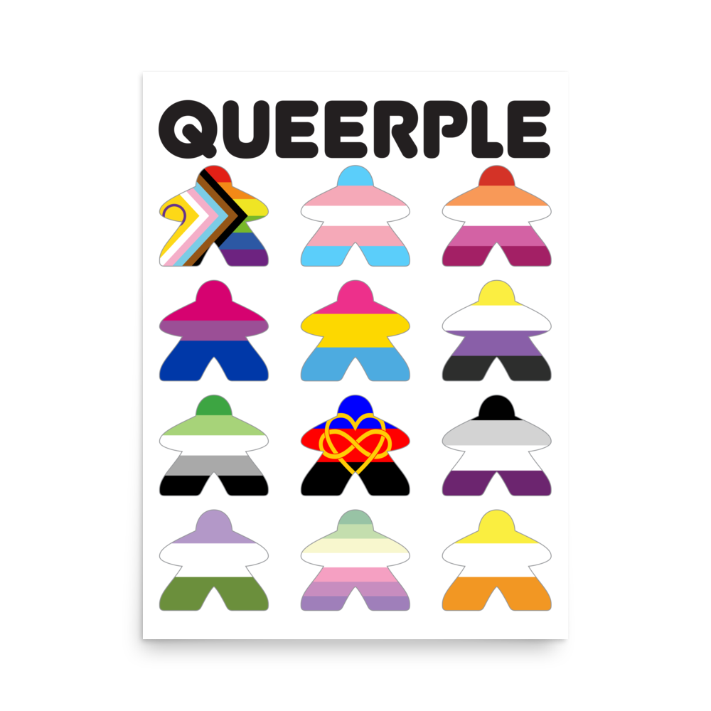 Queerple Art Print - Flags (Ace Variant)