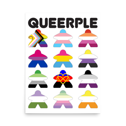 Queerple Art Print - Flags (Ace Variant)