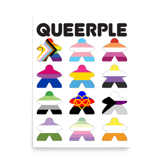 Queerple Art Print - Flags (Demi Variant)