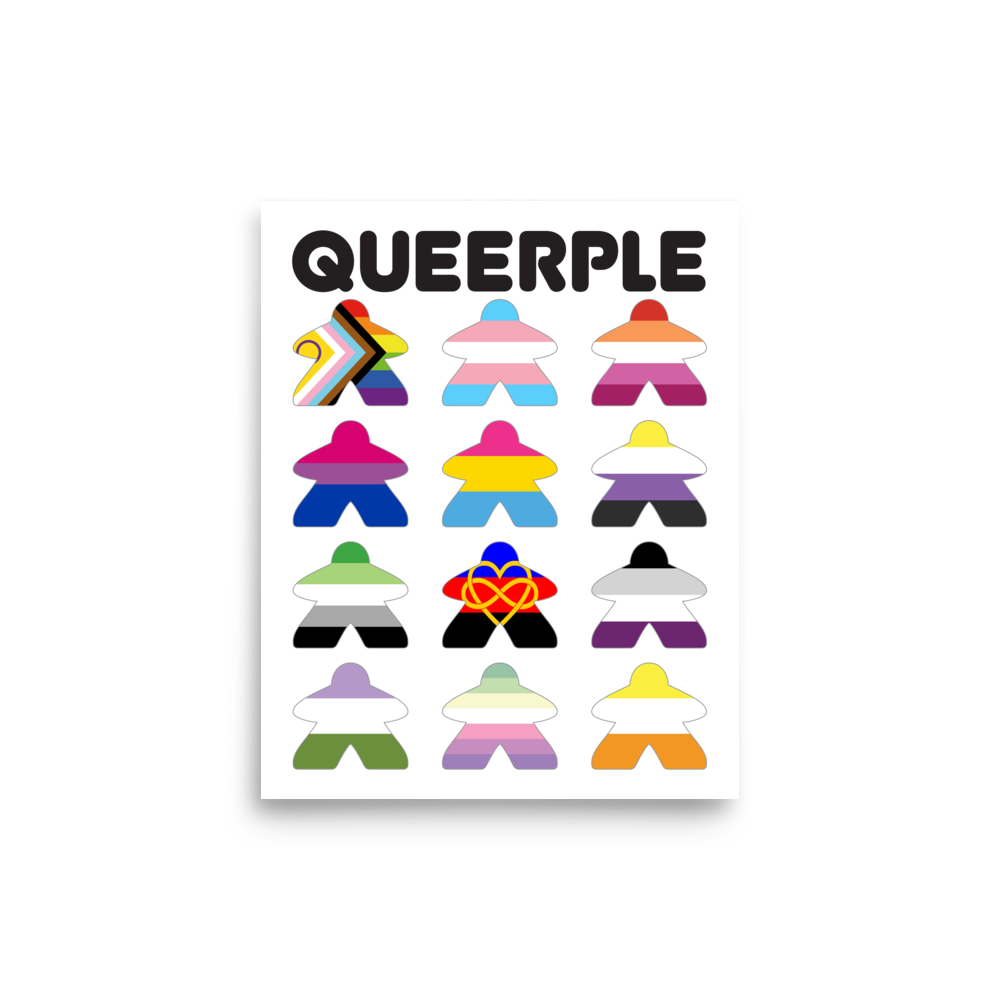 Queerple Art Print - Flags (Ace Variant)