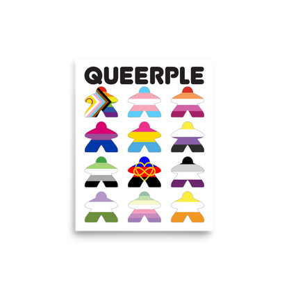 Queerple Art Print - Flags (Ace Variant)