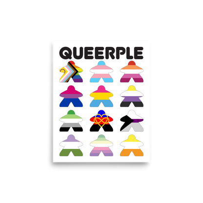 Queerple Art Print - Flags (Demi Variant)