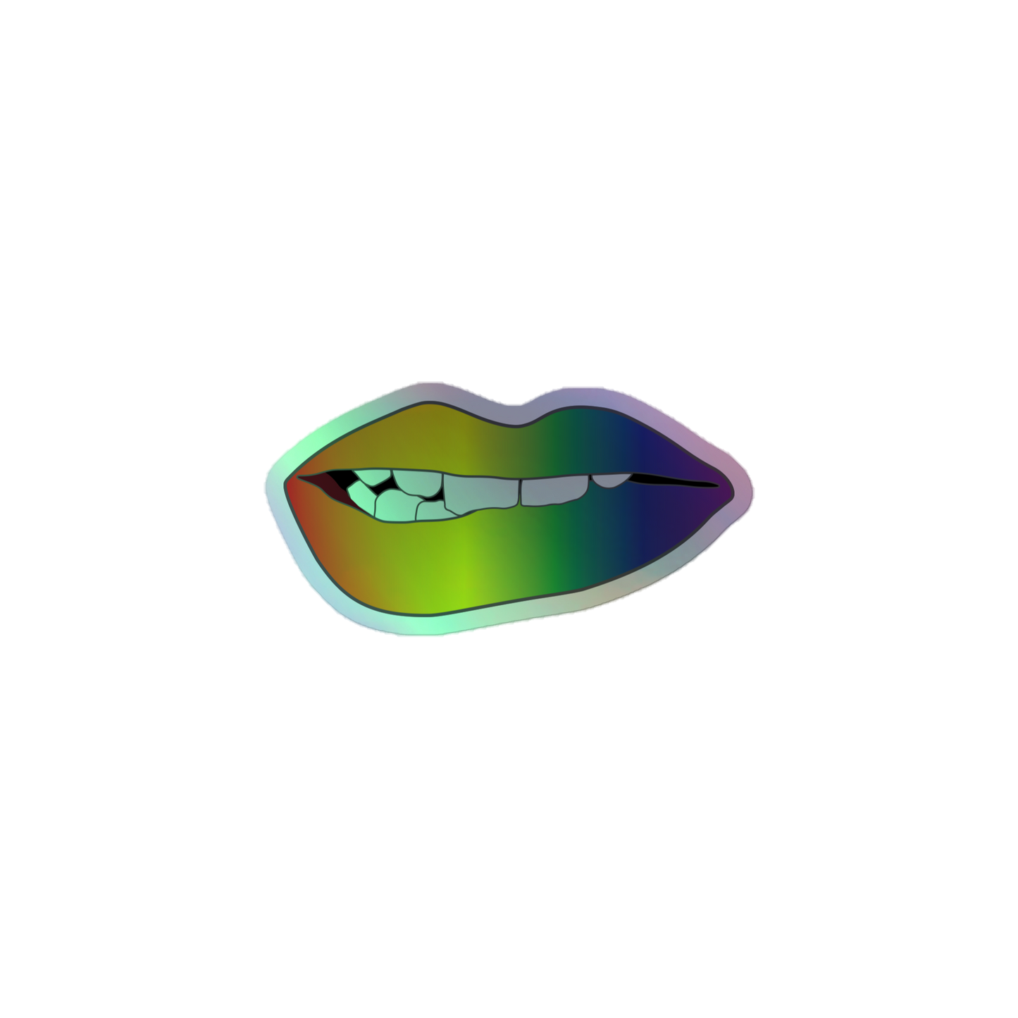 Biting Lips - Rainbow Pride - Holographic