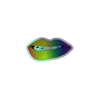 Biting Lips - Rainbow Pride - Holographic