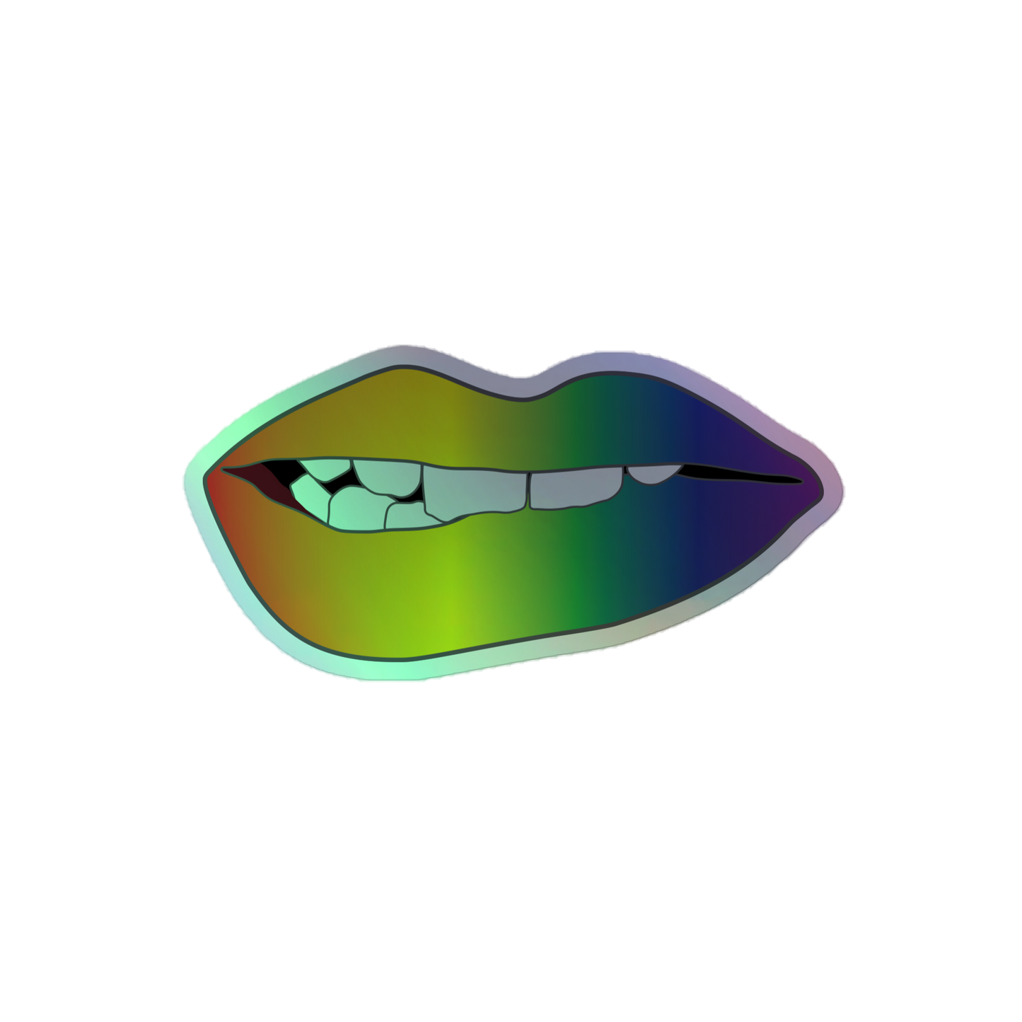 Biting Lips - Rainbow Pride - Holographic