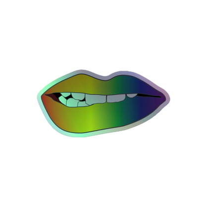 Biting Lips - Rainbow Pride - Holographic