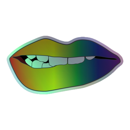 Biting Lips - Rainbow Pride - Holographic