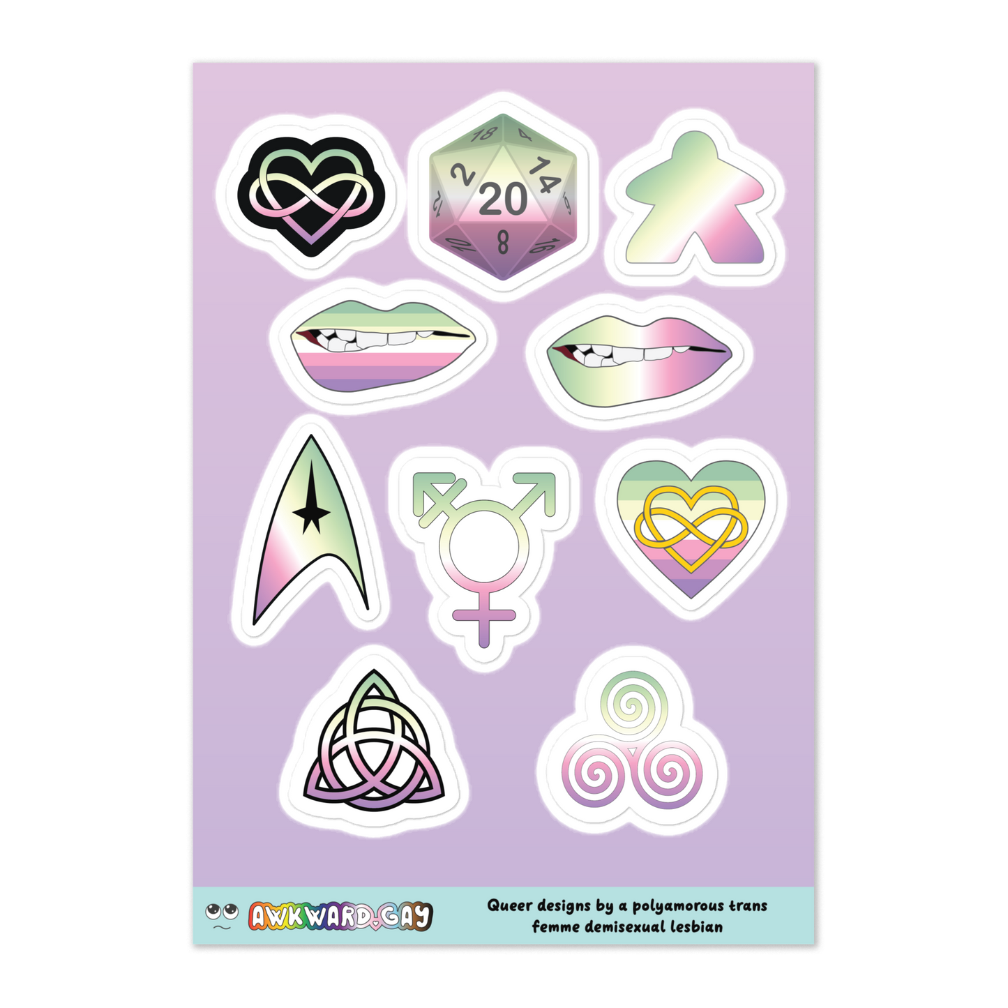 Sticker Sheet - Genderfae