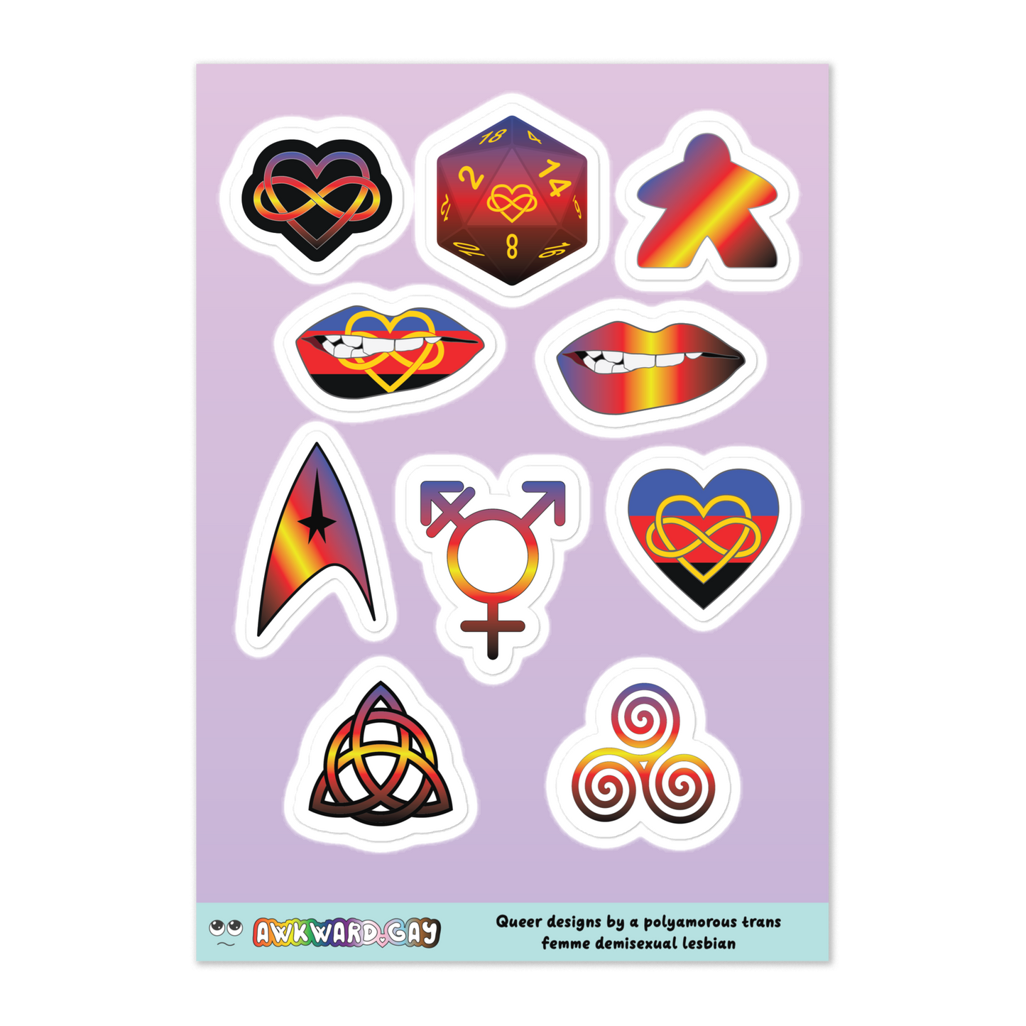 Sticker Sheet - Polyamory