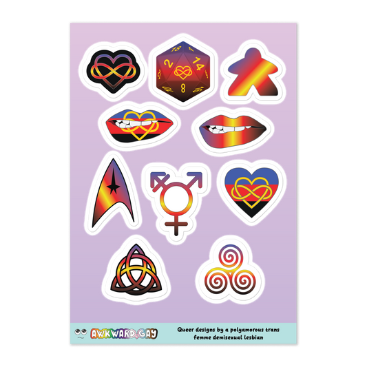 Sticker Sheet - Polyamory