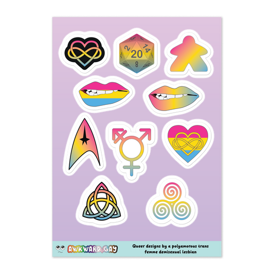 Sticker Sheet - Pansexual