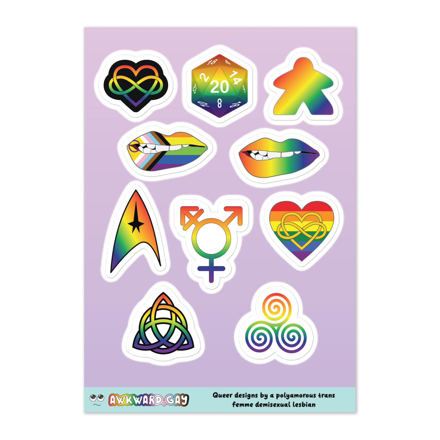 Sticker Sheet - Rainbow