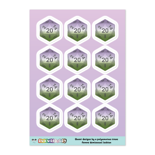 Pride D20 Sheet - Genderqueer