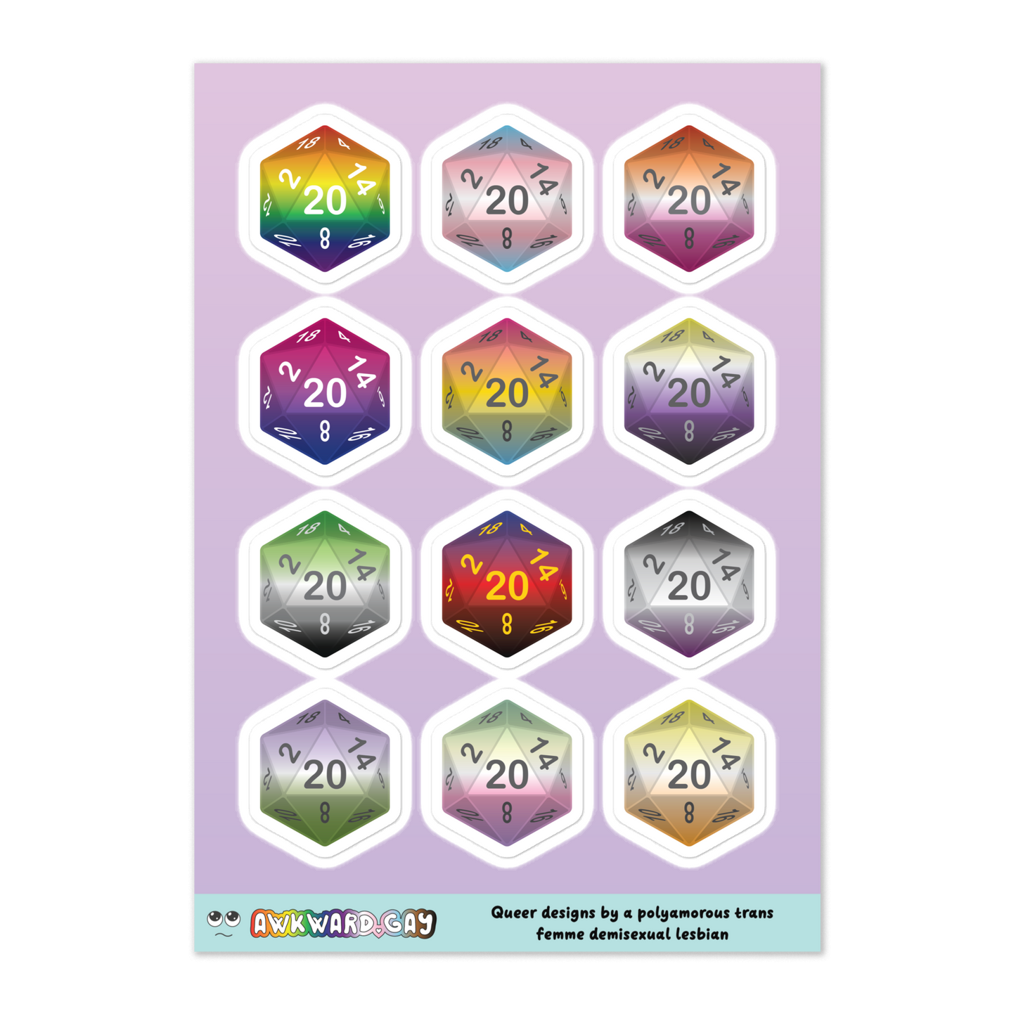 Pride D20 Sheet - Multi