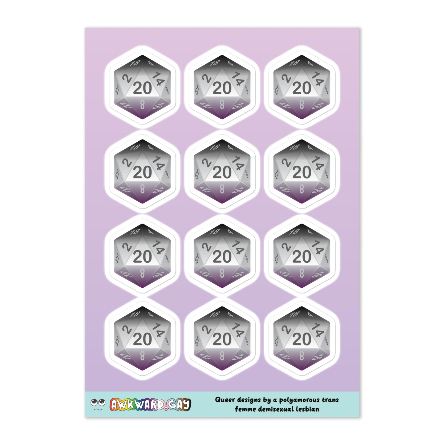 Pride D20 Sheet - Asexual\Demisexual