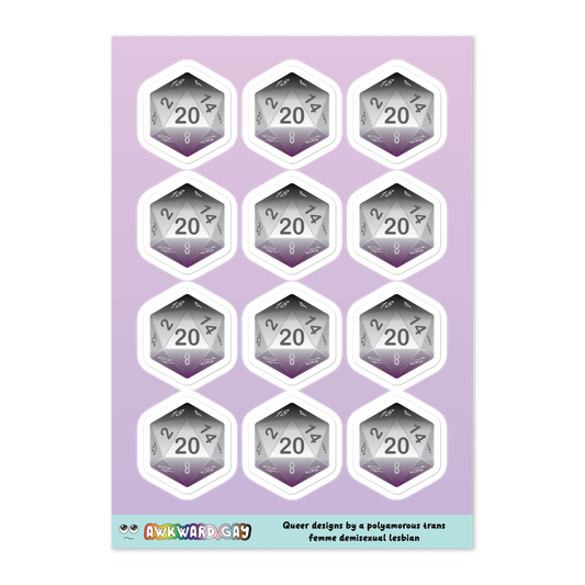 Pride D20 Sheet - Asexual\Demisexual