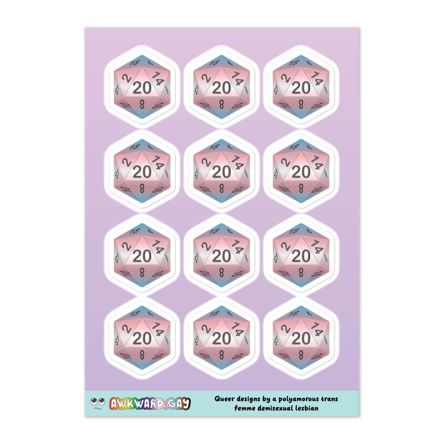 Pride D20 Sheet - Trans