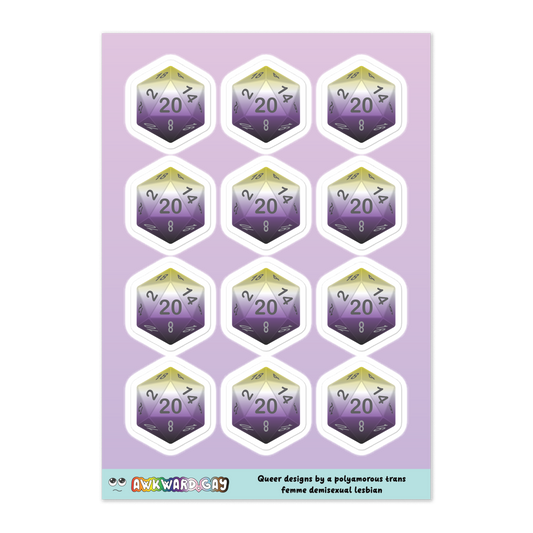 Pride D20 Sheet - Non-binary