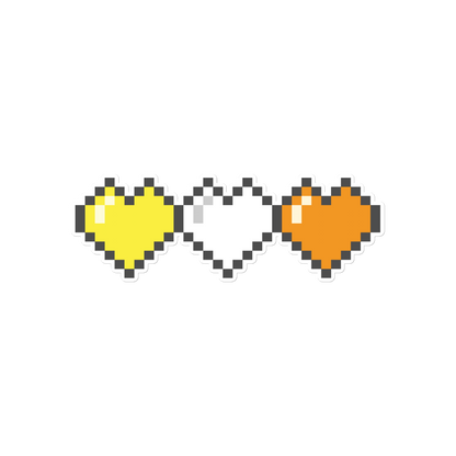 Maverique Pride Pixel Hearts Bubble-free stickers