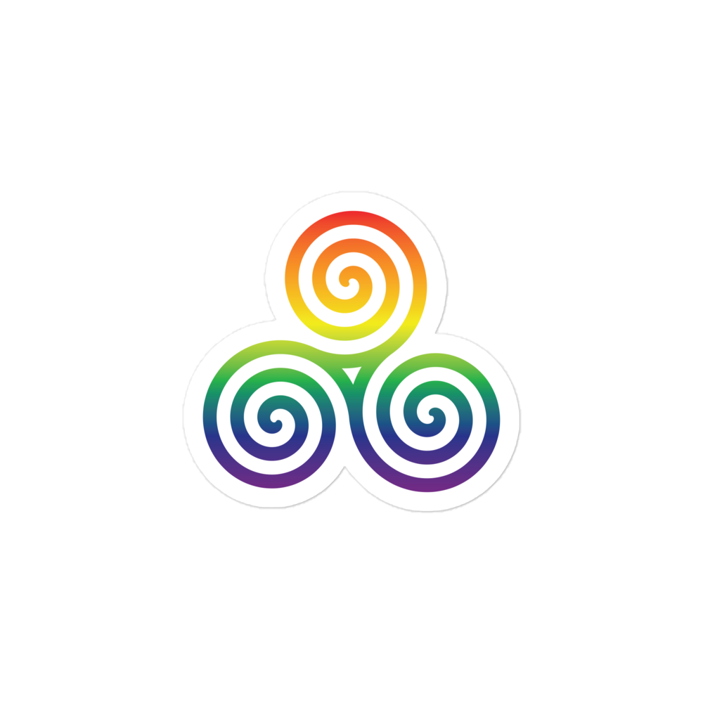 Celtic Triskelion - Rainbow