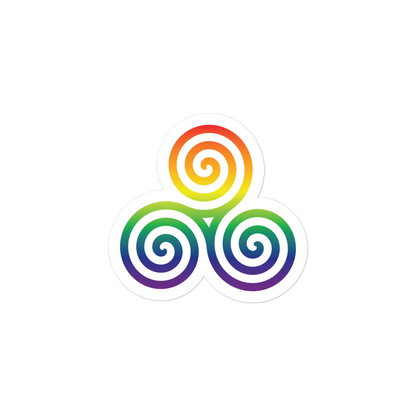 Celtic Triskelion - Rainbow