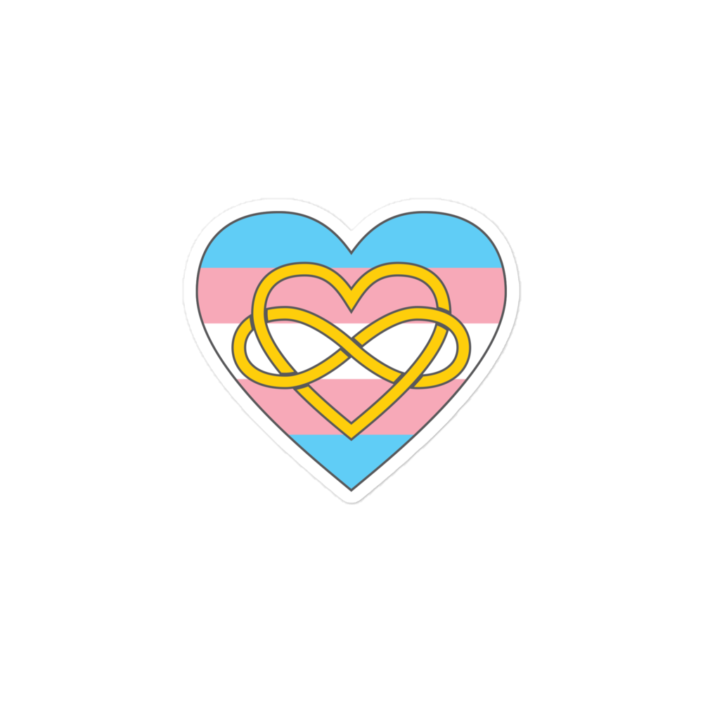 Polyamory Infinity Heart Trans Pride