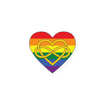 Polyamory Infinity Heart Rainbow Pride