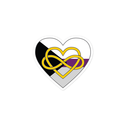 Polyamory Infinity Heart Demisexual Pride