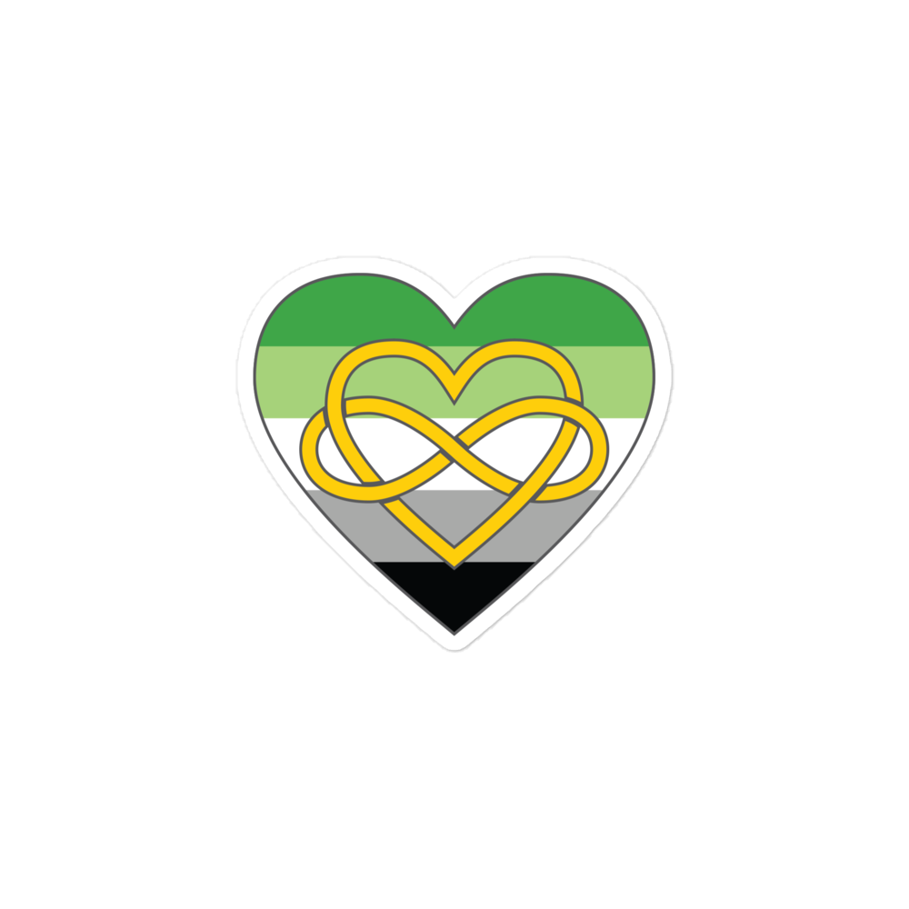 Polyamory Infinity Heart Aromantic Pride