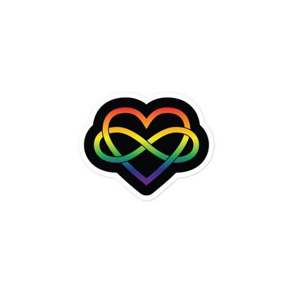 Polyamory Infinity Heart - Rainbow