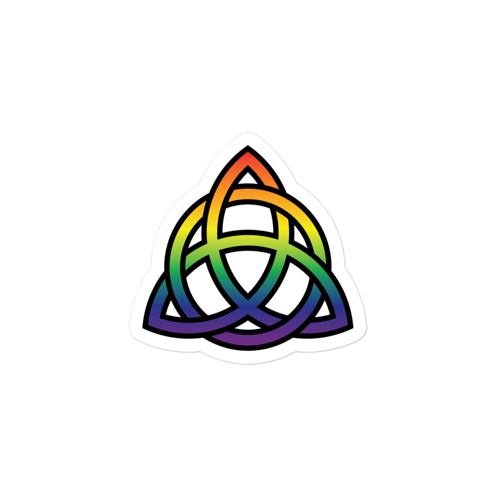 Celtic Trinity Knot - Rainbow