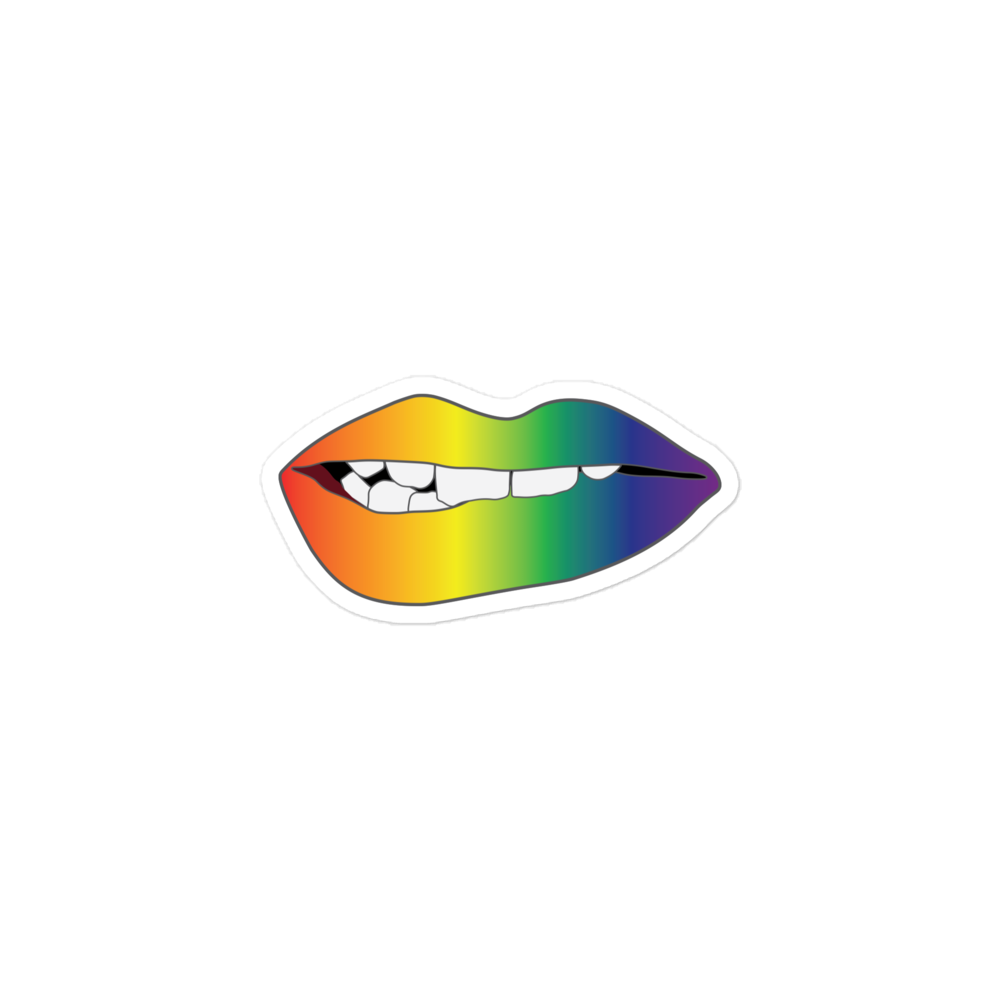 Biting Lips - Rainbow Pride - Gradient