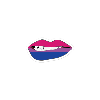 Biting Lips - Bisexual Flag