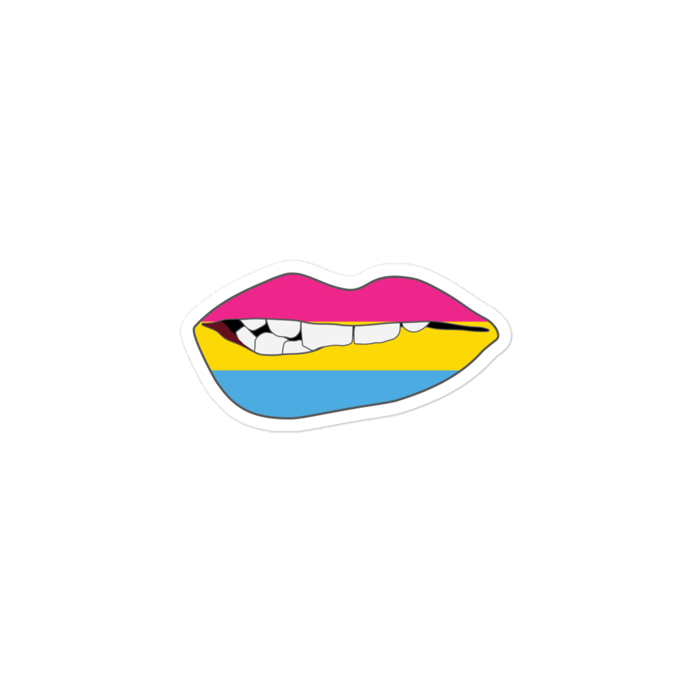 Biting Lips - Pansexual Flag