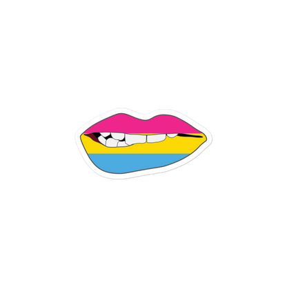 Biting Lips - Pansexual Flag