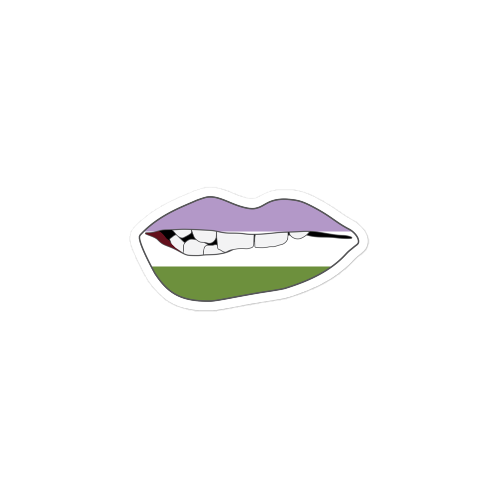 Biting Lips - Genderqueer Flag