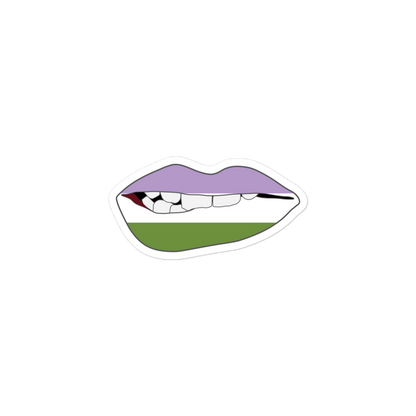 Biting Lips - Genderqueer Flag