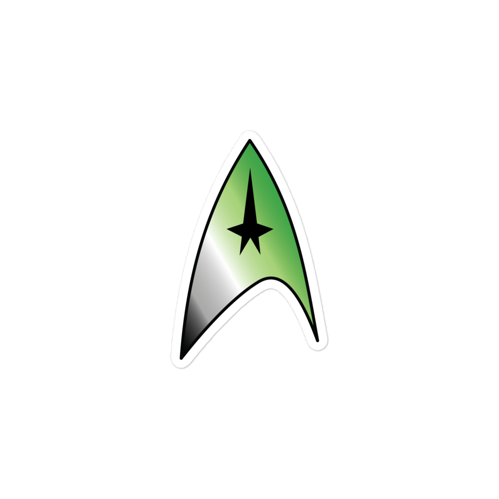 Starfleet Insignia - Aromantic Pride