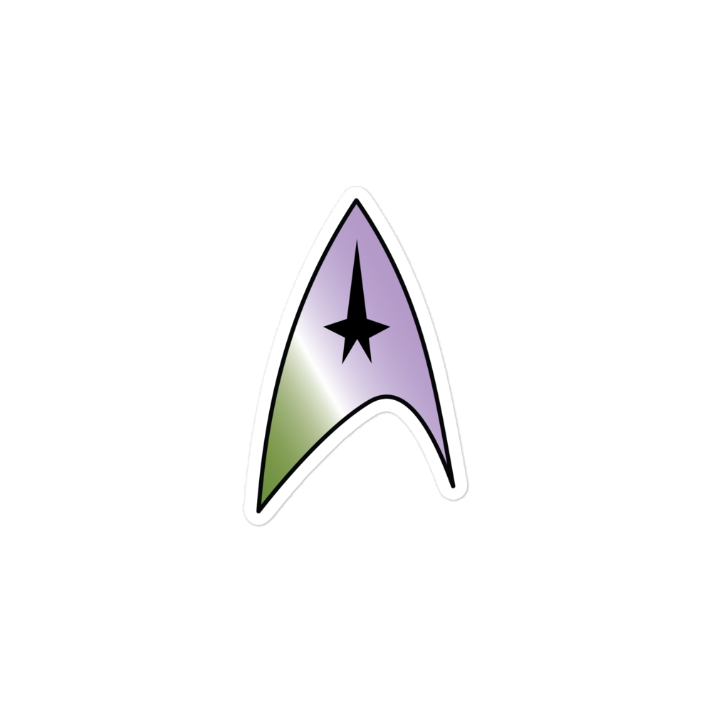 Starfleet Insignia - Genderqueer Pride