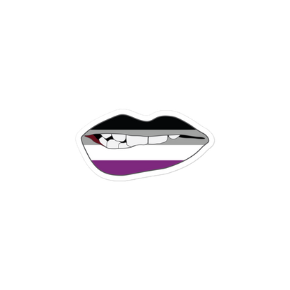 Biting Lips - Asexual Flag