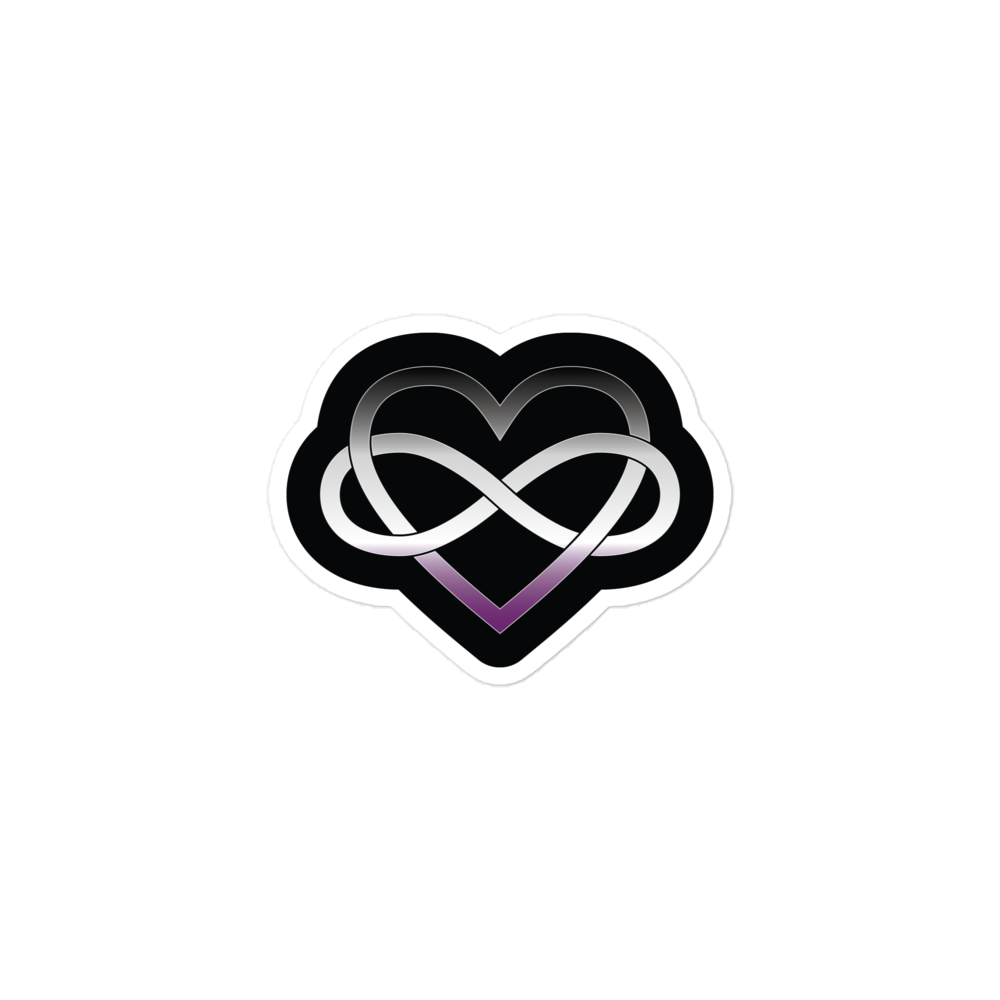 Polyamory Infinity Heart - Asexual/Demisexual